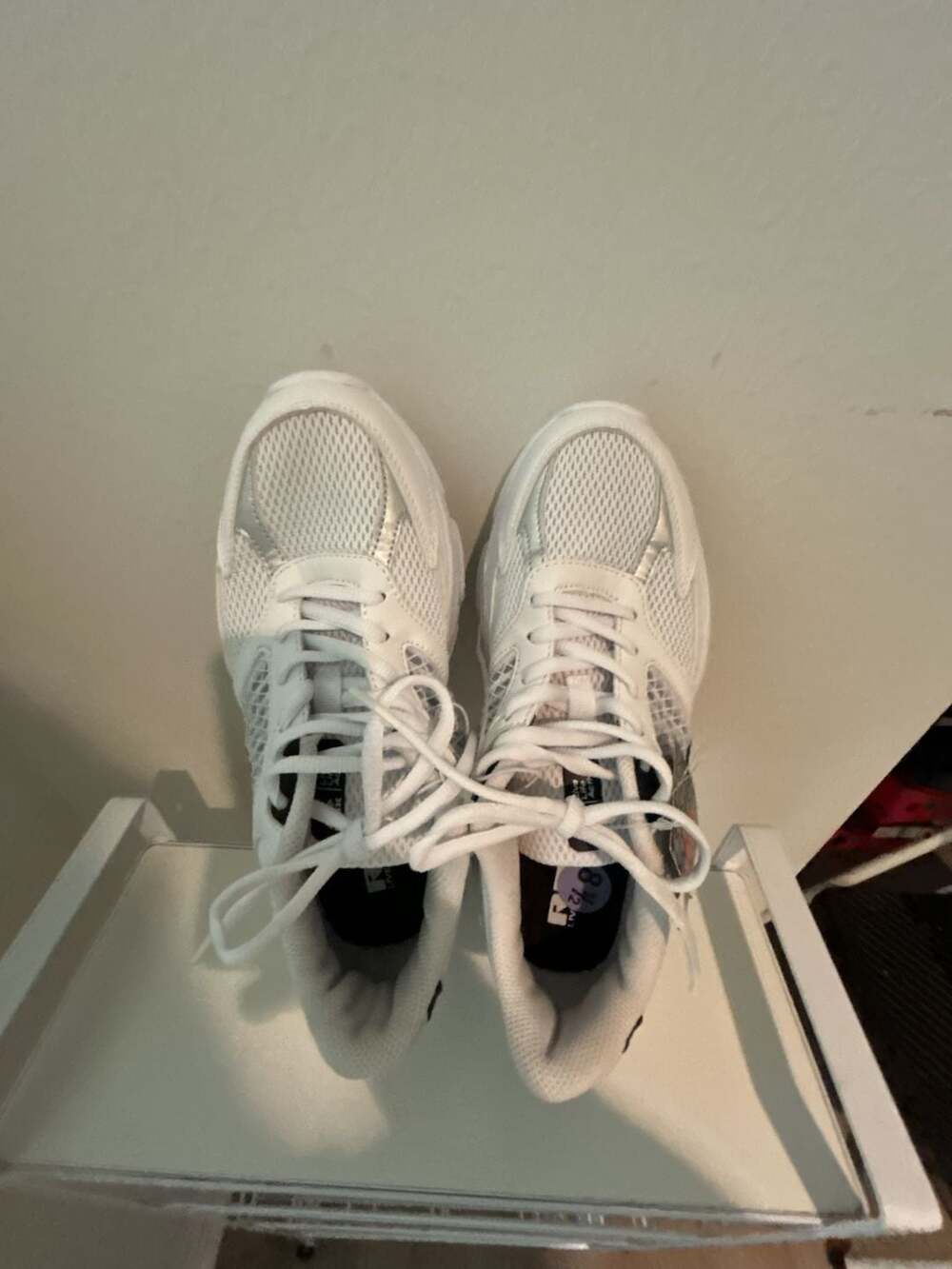 RBX Live Life Active Women's Chunky Mesh Sneakers, White/Silver